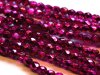 50 st 4 mm Firepolished, Crystal Hot Pink Metallic Ice