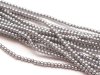 150 st 2 mm runda glasprlor i prlemor, Matte Grey Satin