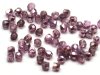 50 st Firepolished 2 mm, Crystal Lilac Metallic Ice