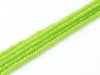  Ca 180 st Chinese Cut Beads, 1 mm, Apple Green 