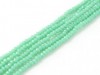  Ca 180 st Chinese Cut Beads, 1 mm, Pacific Green 