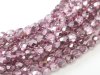 50 st Firepolished, 4 mm, Crystal Flamingo Metallic Ice