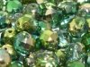  1 st Firepolished 8 mm, Crystal Sunny Magic Summer Green 