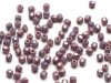 50 st Firepolished 2 mm, Chalk White Lila Vega Luster