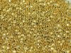50 st Firepolished, 3 mm,  Crystal 24kt Gold Plated