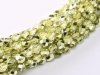 50 st Firepolished, 3 mm, Crystal Lime Metallic Ice