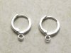1 par runda brisyrer ,11 mm, Silverplterade