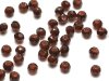 50 st facetterade rondeller, 2x3 mm, Coconut Brown