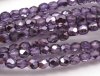 50 st Firepolished, 3 mm, Violet Metallic Ice