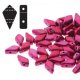  20 st Kite 9x5 mm, Pink Metallic Luster 