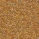  10 g 11/0 Seed Beads, Silverlined Gold 
