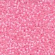  10 g 8/0 Seed beads, Pink Lined Crystal 