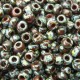  10 g 8/0 Seed beads, Picasso Transparant Red Brown 