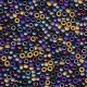  10 g 15/0 Seed Beads, Mix Matte Heavy Metals 