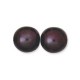  25 st 6 mm runda glasprlor i prlemor, Eggplant 