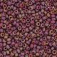  10 g 8/0 Seedbeads, Frosted Opaque Glaze Rainbow Dark Red 