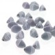  50 st Pinch beads, 5 mm, White Blue Luster 