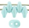 10 g Superduo, 2,5x5 mm, Powdery - Pastel Turquoise