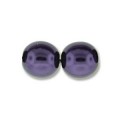  120 st 4 mm runda glasprlor i prlemor, Purple 