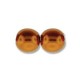  120 st 4 mm runda glasprlor i prlemor, Burnt Orange 