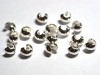  20 st klämpärlegömmor, 3 mm, silverpläterade 