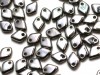  5 g Dragon Scale Beads, 1,5 x 5 mm, Crystal Full Chrome 