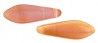  50 st Two Hole Daggers, 5x16 mm, Milky Pink-Celsian 