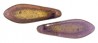  50 st Two Hole Daggers, 5x16 mm, Patina - Tanzanite 