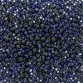  10 g 15/0 Seedbeads, Duracoat Silverlined Dark Navy Blue 