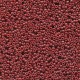  10 g 11/0 Seedbeads, Duracoat Opaque Dyed Red Brown 