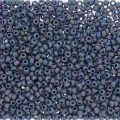  10 g 15/0 Seedbeads, Frosted Opaque Glaze Rainbow Nebula Blue 