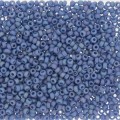  10 g 15/0 Seedbeads, Frosted Opaque Glaze Rainbow Soft Blue 