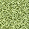  10 g 15/0 Seedbeads, Duracoat Opaque Dyed Spring Green 