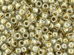  10 g 15/0 TOHO Seedbeads, Gold-Lined Crystal 