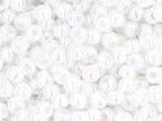  10 g 11/0 TOHO Seedbeads, Opaque - Lustered White 