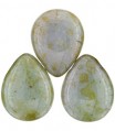 1 st Pearshaped Drop, 12 x 16 mm, Ultra Luster - Opaque Green 