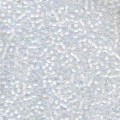  10 g 11/0 Seedbeads, White Lined Crystal AB 