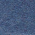  10 g 11/0 Seedbeads, Dark Blue Lined Aqua AB 