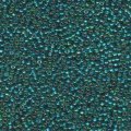  10 g 11/0 Seed Beads, Silverlined Emerald AB 