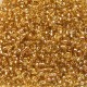  10 g 15/0 Seed Beads, Silverlined Gold 