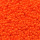 10 g 15/0 Seed Beads, Opaque Orange 
