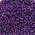  10 g 15/0 Seed Beads, Fuchsia Lined Crystal Lustre 