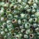  10 g 8/0 Seed beads, Picasso Transparant Olivine 