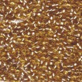  10 g 8/0 Seed beads, Silverlined Light Gold 