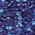  10 g 8/0 Seed beads, MIX Blue Tones 