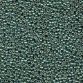  10 g 15/0 Seed Beads, Duracoat Galvanized Sea Green 