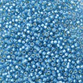  10 g 11/0 Seedbeads, Duracoat Silverlined Powder Blue 
