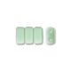  50 st Brick Beads 6x3 mm, Opaque Pale Jade 