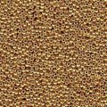  10 g 15/0 Seed Beads, Duracoat Galvanized Gold 