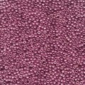  10 g 11/0 Seed Beads, Semi-Matte Cranberry Gold Luster 